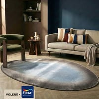 Organisch vloerkleed - Mellow Blauw/Taupe