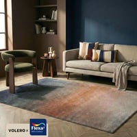 Abstract vloerkleed - Mellow Blauw/Terra