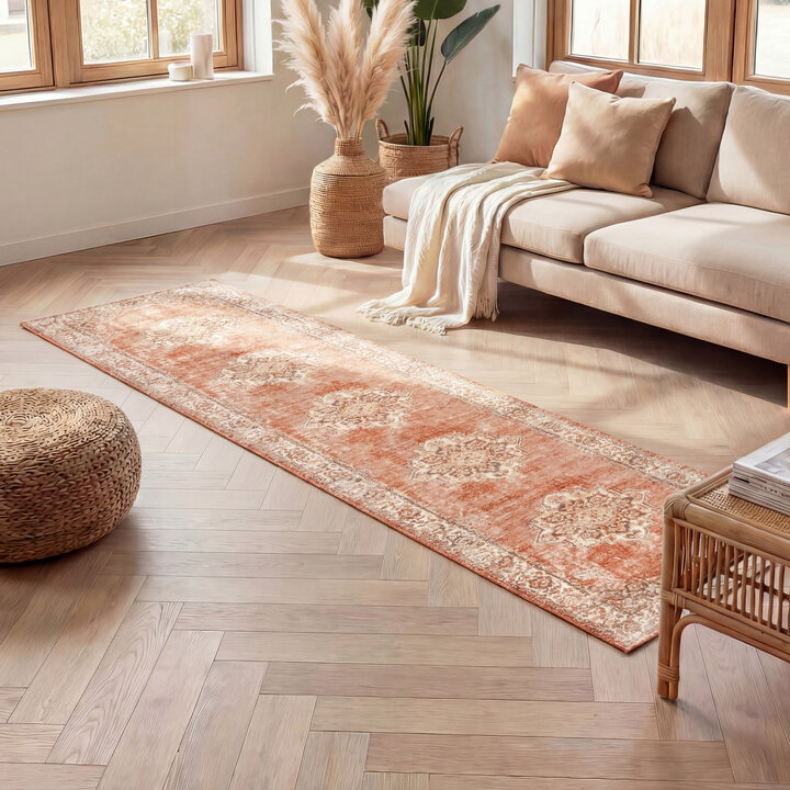 Vintage loper - Spring Medaillon Terra/Creme