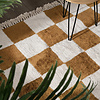 Checkerboard vloerkleed - Blox Fringe Okergeel - thumbnail 2