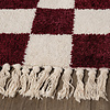 Checkerboard vloerkleed - Blox Fringe Rood - thumbnail 5