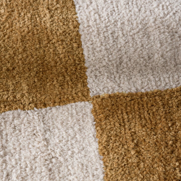 Checkerboard vloerkleed - Blox Okergeel - 3