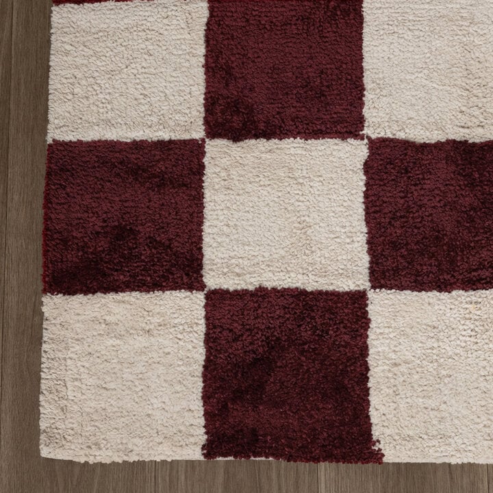 Checkerboard vloerkleed - Blox Rood - 4