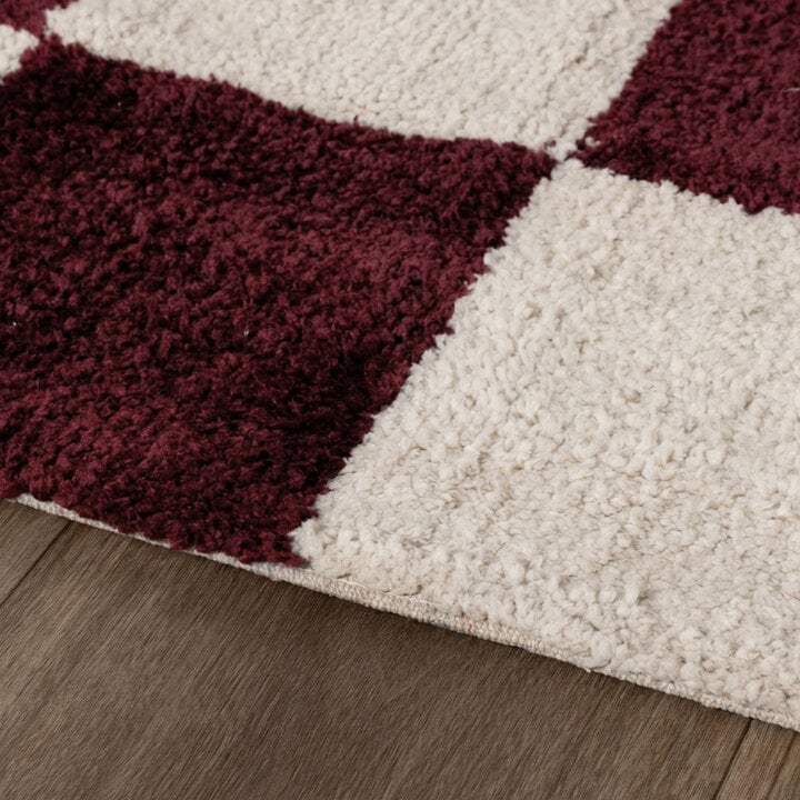 Checkerboard vloerkleed - Blox Rood - 5