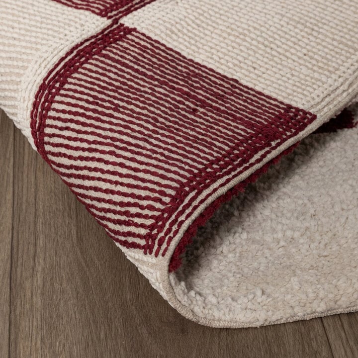 Checkerboard vloerkleed - Blox Rood - 6