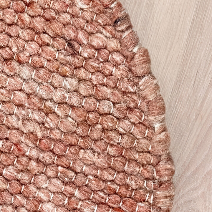 Ovaal wollen vloerkleed - Feline Terracotta  - 3