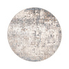Rond wasbaar vloerkleed - Misha Grunge Creme/Grijs - thumbnail 1