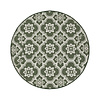Rond buitenkleed - Rio Flower Groen  - thumbnail 1