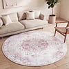 Rond Vintage vloerkleed - Lago Roze - thumbnail