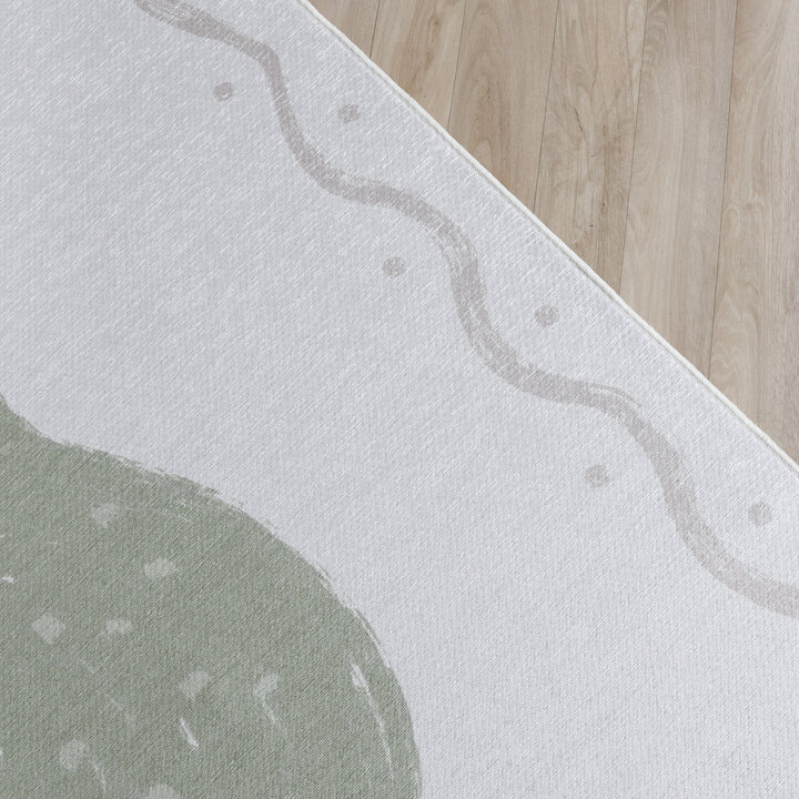 Wasbaar kindervloerkleed - Mick Peer Groen - 2