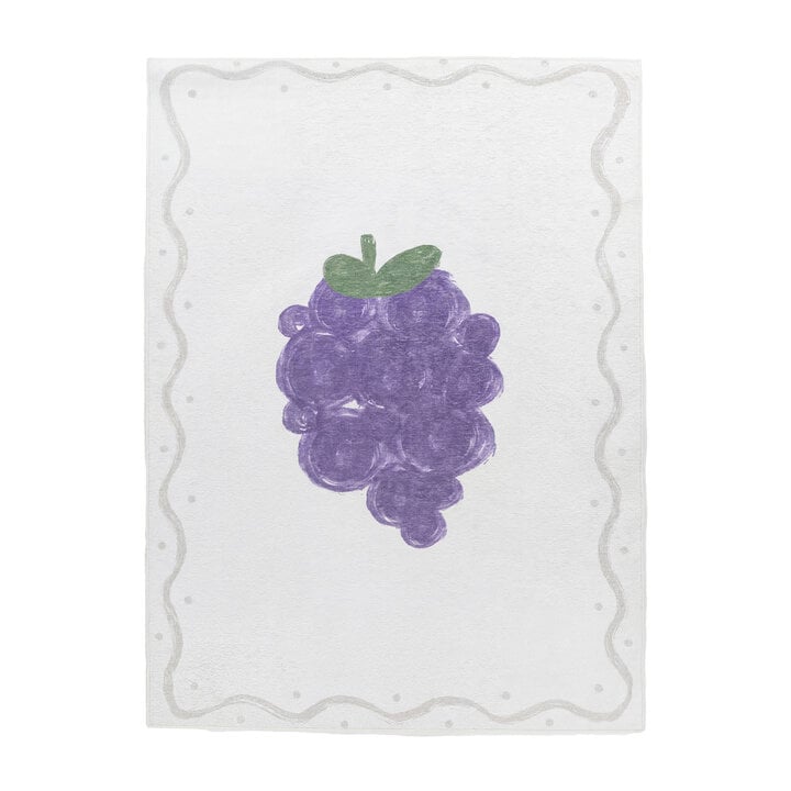 Wasbaar kindervloerkleed - Mick Druif Paars - 1