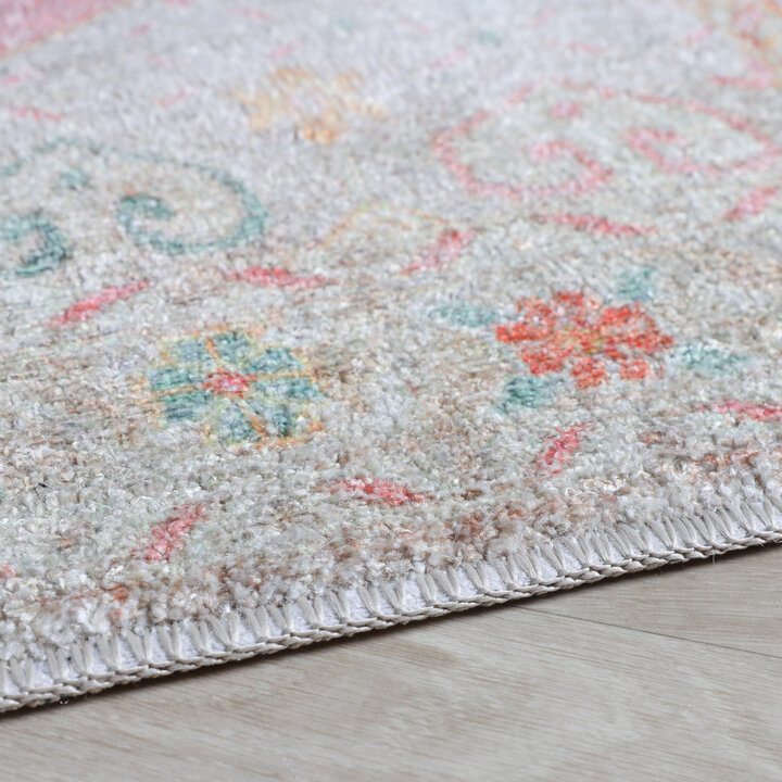 Vintage vloerkleed - Matteo Medaillon Terra/Beige - 5