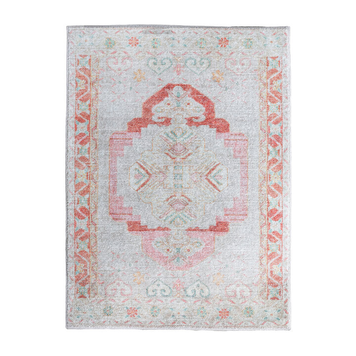 Vintage vloerkleed - Matteo Medaillon Terra/Beige - 1