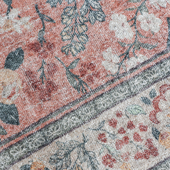 Vintage vloerkleed - Matteo Floral Terra/Beige - 3