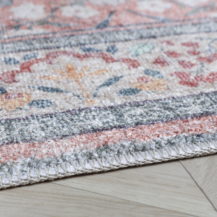 Vintage vloerkleed - Matteo Floral Terra/Beige - 5