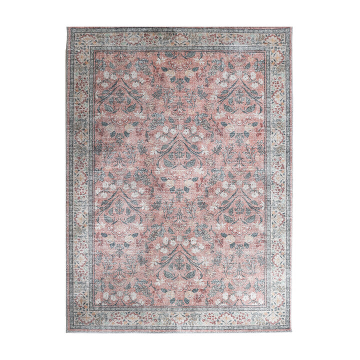 Vintage vloerkleed - Matteo Floral Terra/Beige - 1