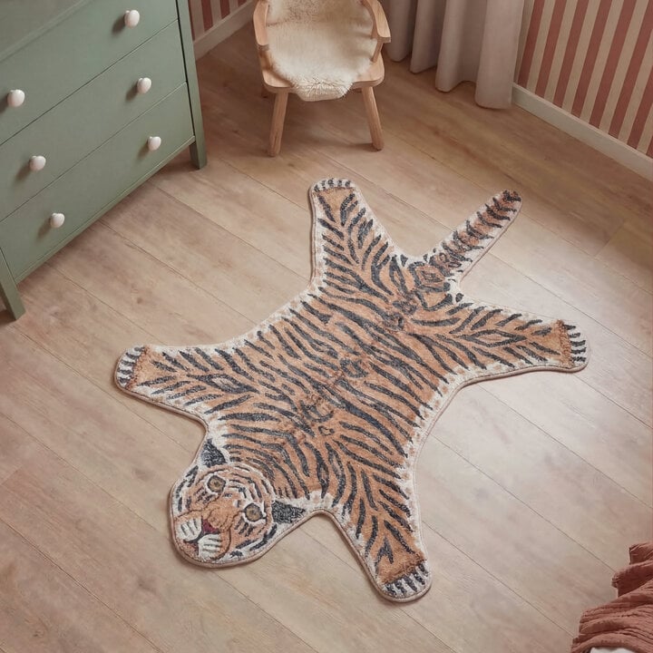 Wasbaar kindervloerkleed - Wild Tijger