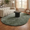 Ovaal Shaggy vloerkleed - Blaze Groen - thumbnail
