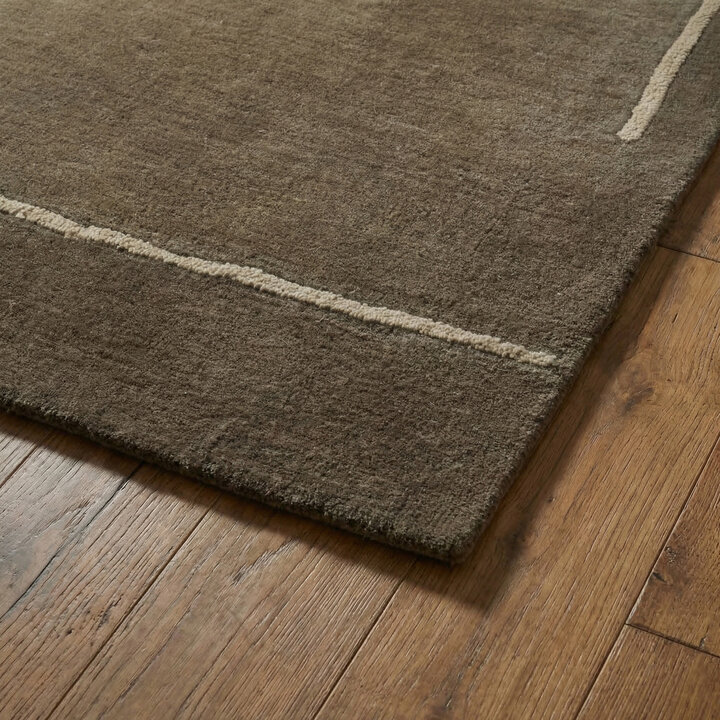 Wollen vloerkleed - Harvey Lines Bruin - 3