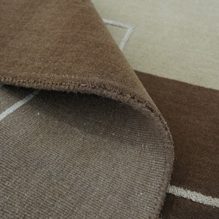 Wollen vloerkleed - Harvey Lines Groen - 5