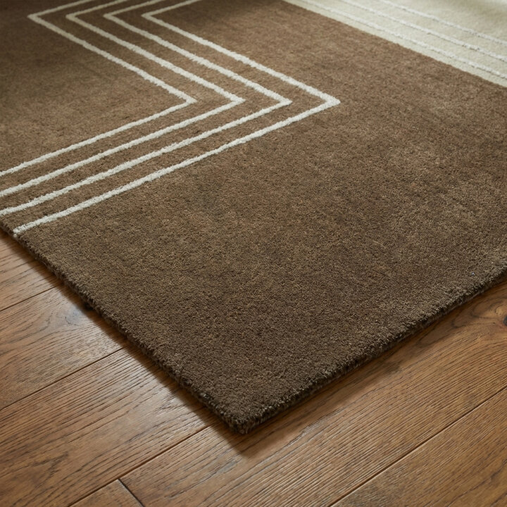 Wollen vloerkleed - Harvey Lines Groen - 3