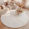 Rond Scandinavisch vloerkleed - Charm Waves Wit - thumbnail