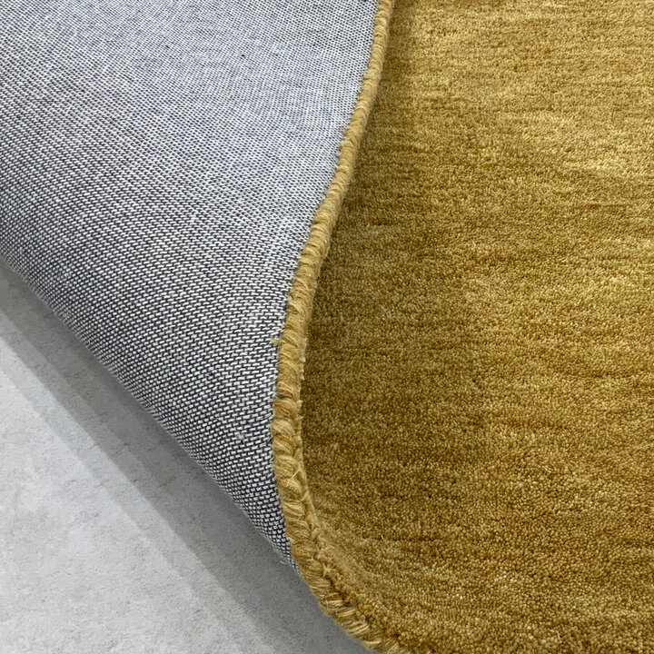 Rond wollen vloerkleed - Leone Goud - 5
