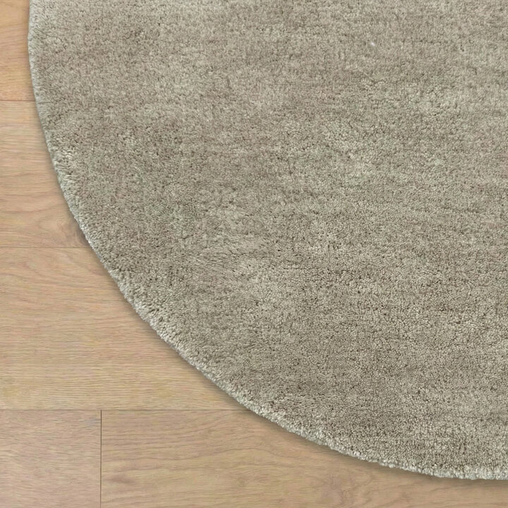 Rond wollen vloerkleed - Leone Grijs - 3