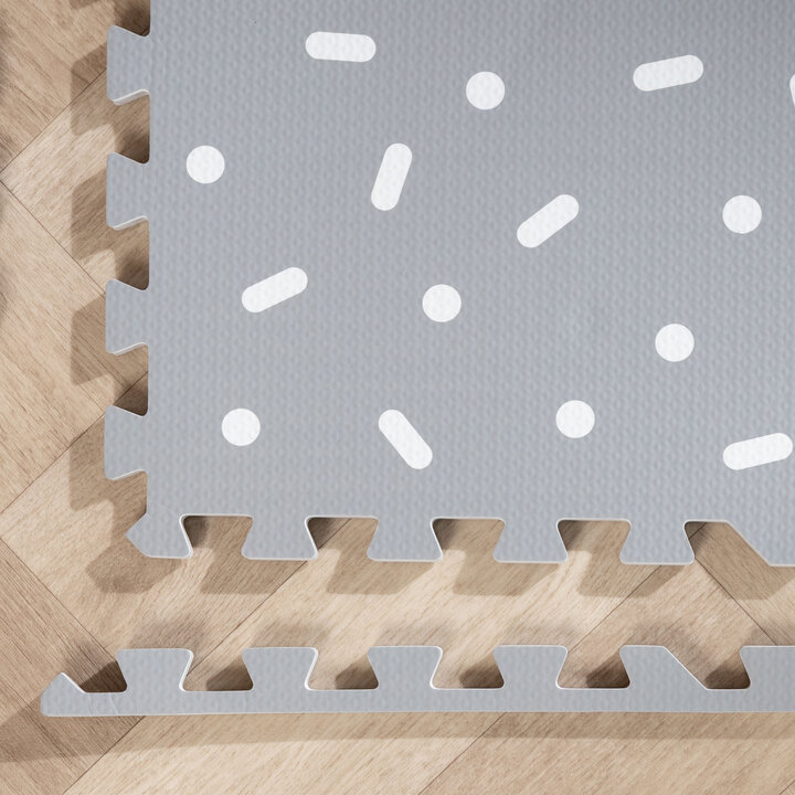 Foam Puzzelmat - Alfie XL Sprinkles Grijs  - 5