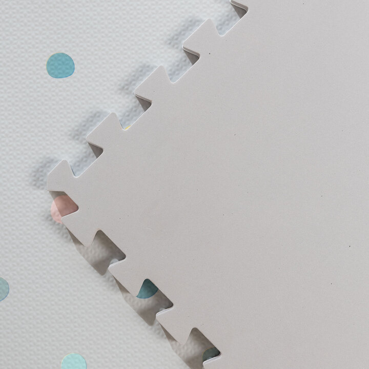 Foam Puzzelmat - Alfie XL Dots Lichtgrijs  - 6