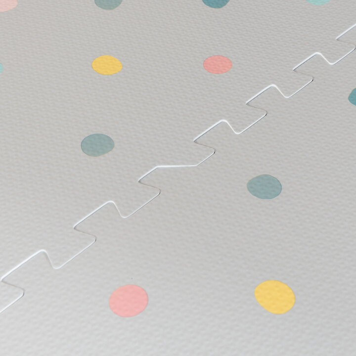 Foam Puzzelmat - Alfie XL Dots Lichtgrijs  - 2