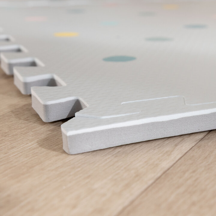 Foam Puzzelmat - Alfie XL Dots Lichtgrijs  - 4