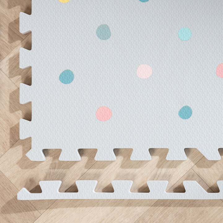 Foam Puzzelmat - Alfie XL Dots Lichtgrijs  - 5