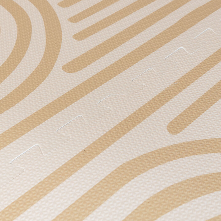 Foam Puzzelmat - Alfie XL Grid Beige  - 2