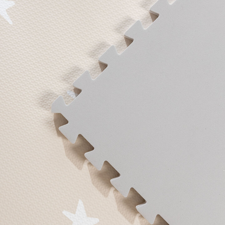 Foam puzzelmat - Alfie XL Stars Grijs/Beige  - 6