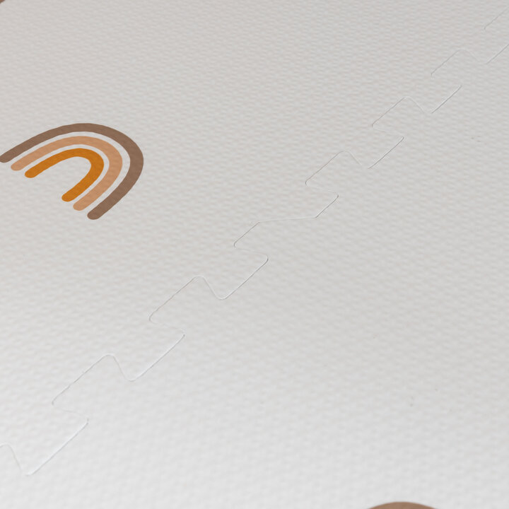 Foam puzzelmat - Alfie XL Rainbow Wit  - 2