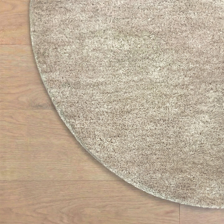 Rond wollen vloerkleed - Leone Wit - 3