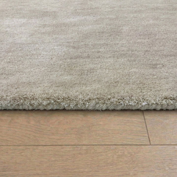 Rond wollen vloerkleed - Leone Wit - 4