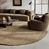 Rond wollen vloerkleed - Leone Taupe - thumbnail