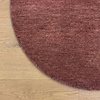Rond wollen vloerkleed - Leone Rood - thumbnail 3