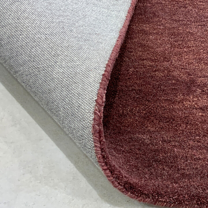 Rond wollen vloerkleed - Leone Rood - 5