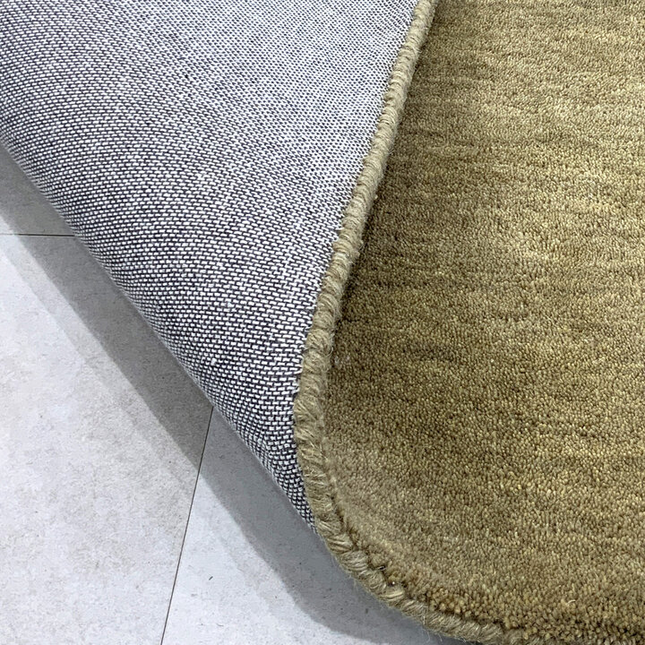 Rond wollen vloerkleed - Leone Olijfgroen - 5