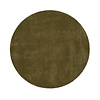 Rond wollen vloerkleed - Leone Groen - thumbnail 1