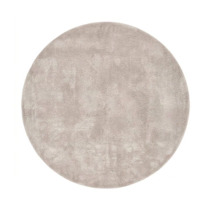 Rond wollen vloerkleed - Leone Grijs - 1