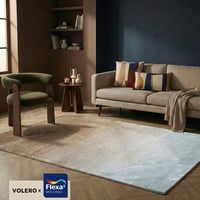 Abstract vloerkleed - Mellow Blauw/Taupe
