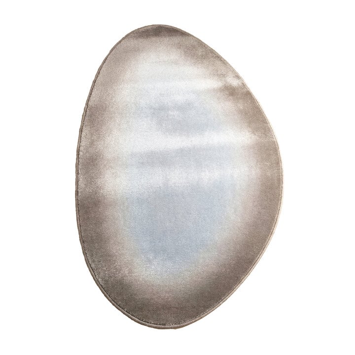 Organisch vloerkleed - Mellow Blauw/Taupe - 1