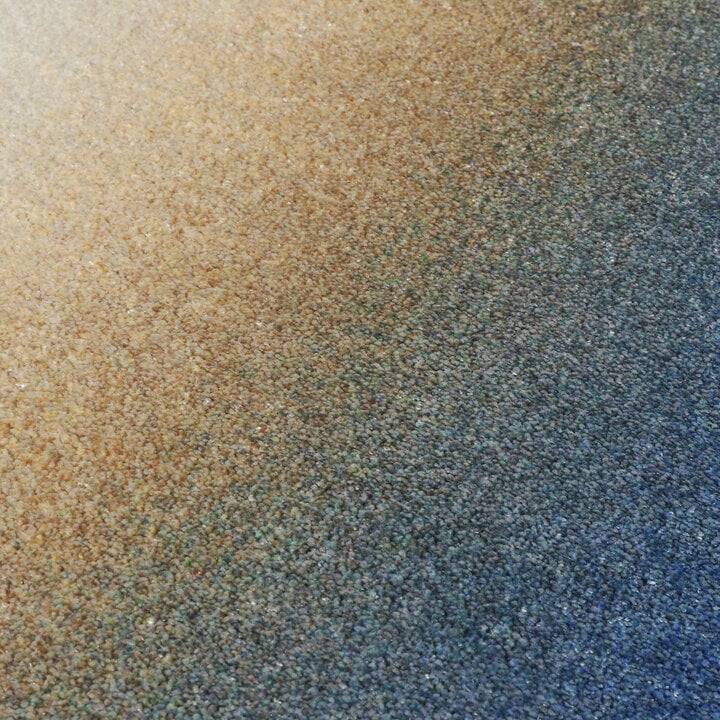 Organisch vloerkleed - Mellow Blauw/Geel - 3