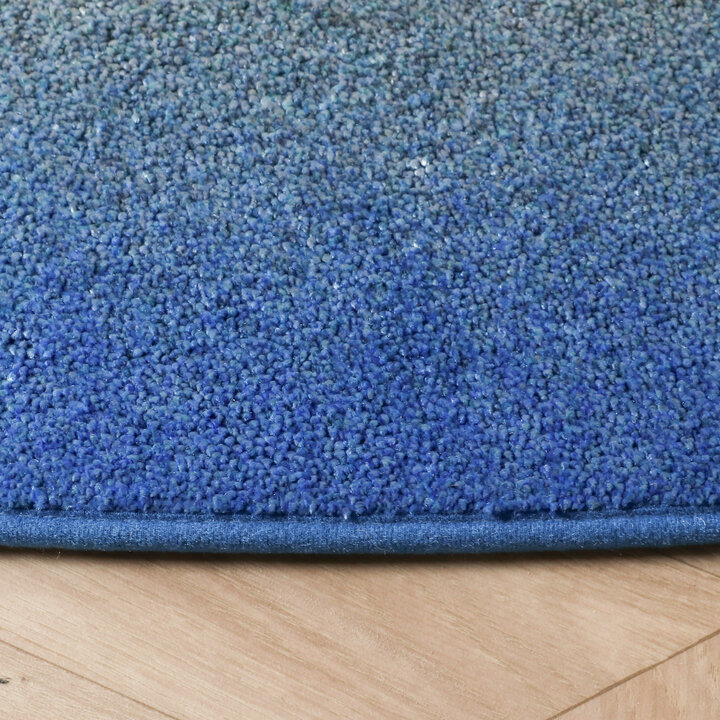 Organisch vloerkleed - Mellow Blauw/Geel - 5