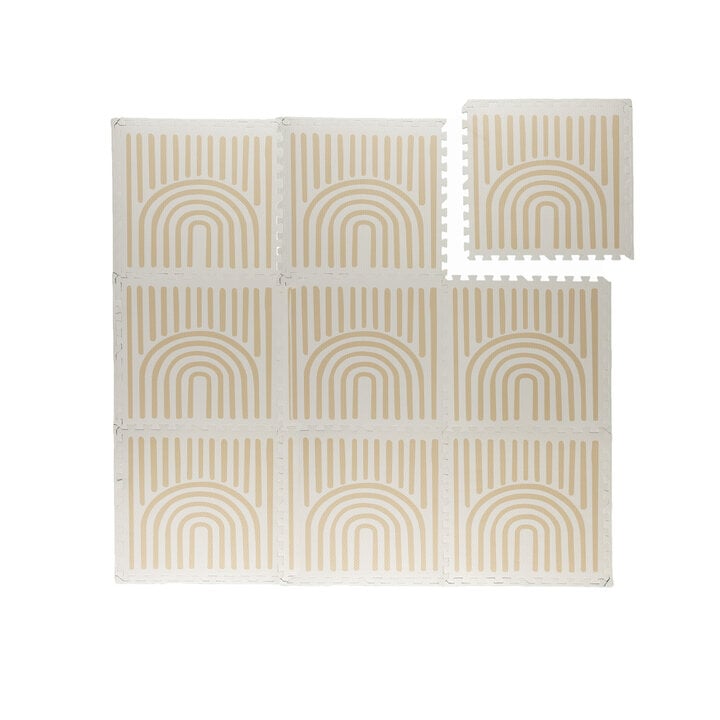 Foam Puzzelmat - Alfie XL Grid Beige  - 1