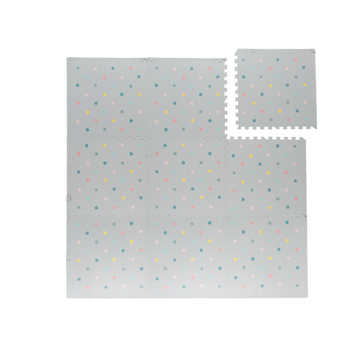Foam Puzzelmat - Alfie XL Dots Lichtgrijs  - 1